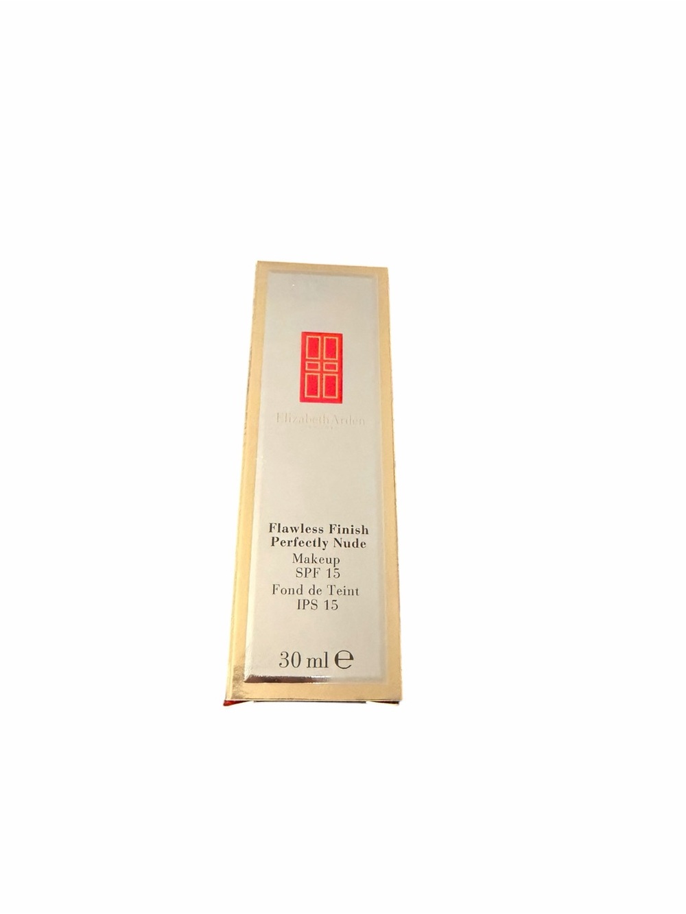 Elizabeth Arden Gold and Red Foundation Box Flawless Finish Caramel 20